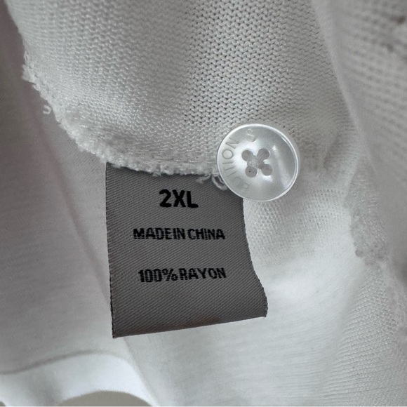 Edition S Mens Short Sleeve Knit white crochet pattern vintage style Shirt - Picture 5 of 5